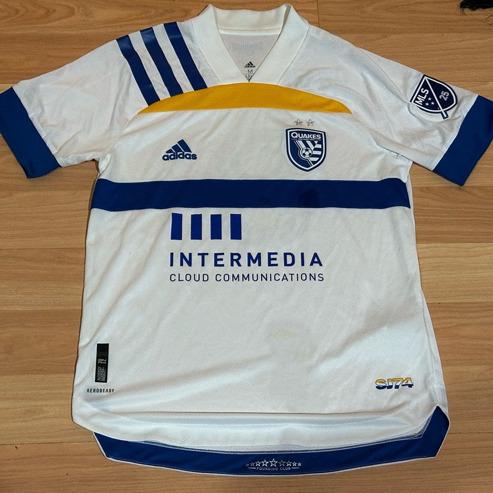 Adidas San Jose Earthquakes 2020-2021 Away Authentic Jersey Chris Wondolowski